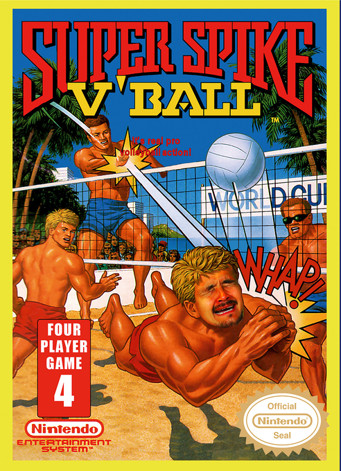 Super Spike V'Ball parody cover