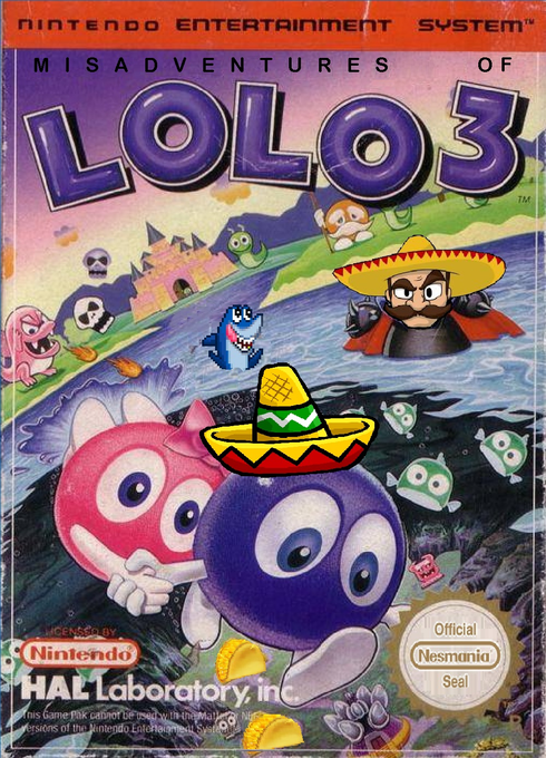 Adventures of Lolo 3 parody cover