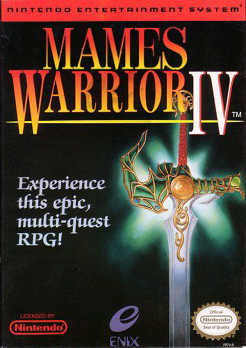 Dragon Warrior IV parody cover