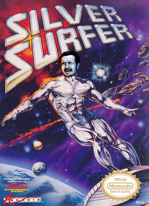 Silver Surfer parody cover