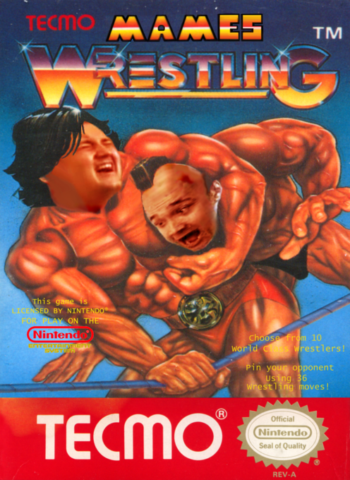 Tecmo World Wrestling parody cover