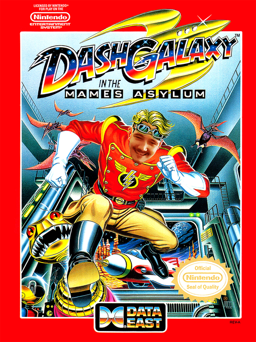 Dash Galaxy in the Alien Asylum parody cover