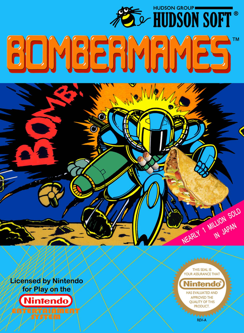 Bomberman parody cover