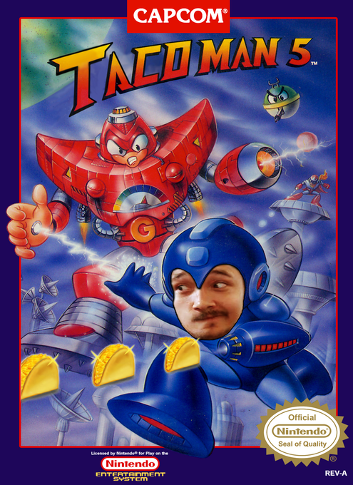 Mega Man 5 parody cover