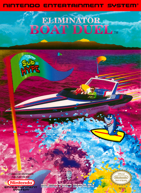 Eliminator Boat Duel parody cover