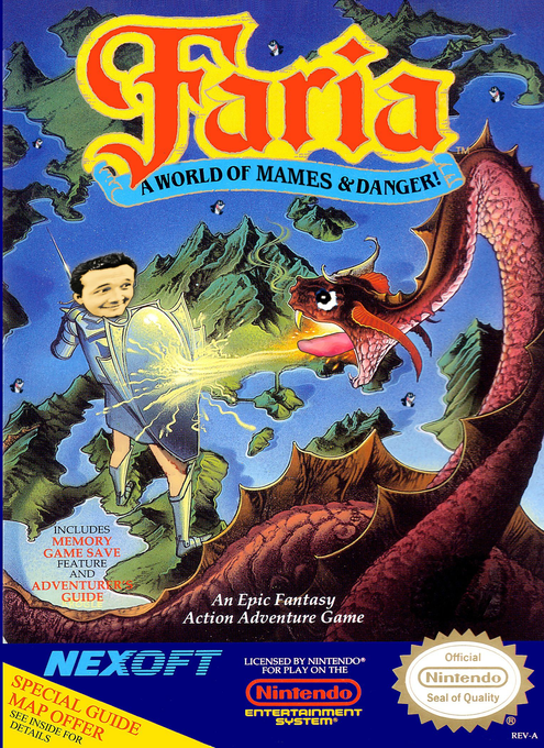 Faria: A World of Mystery and Danger parody cover