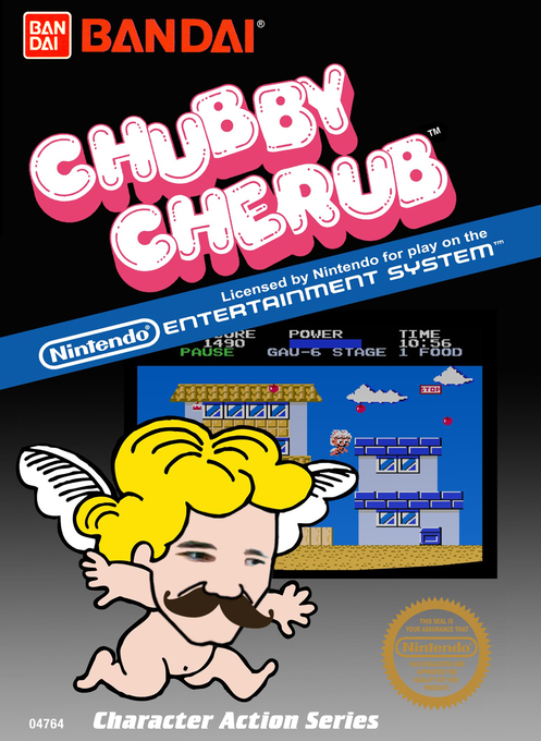 Chubby Cherub parody cover