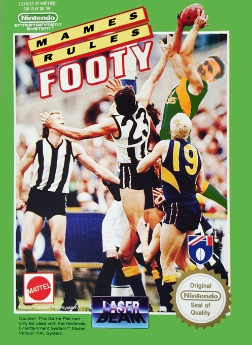 Aussie Rules Footy (PAL) parody cover