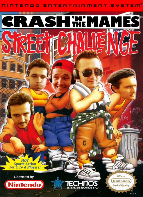 Crash 'n the Boys: Street Challenge parody cover