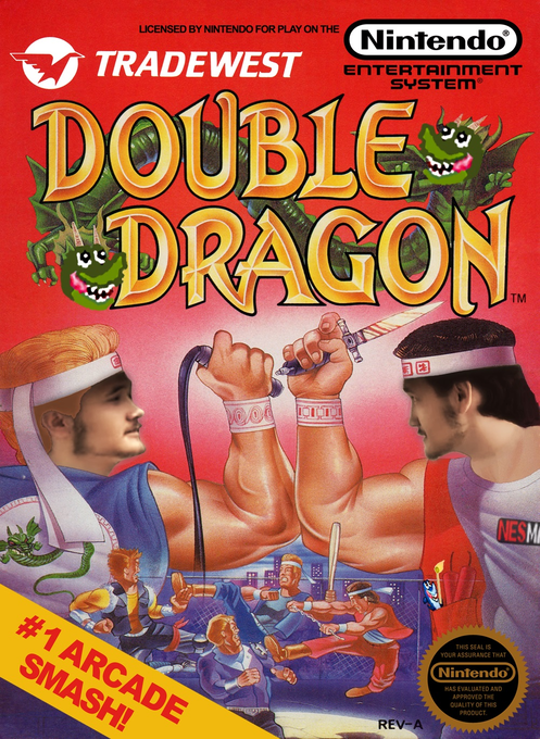 Double Dragon parody cover