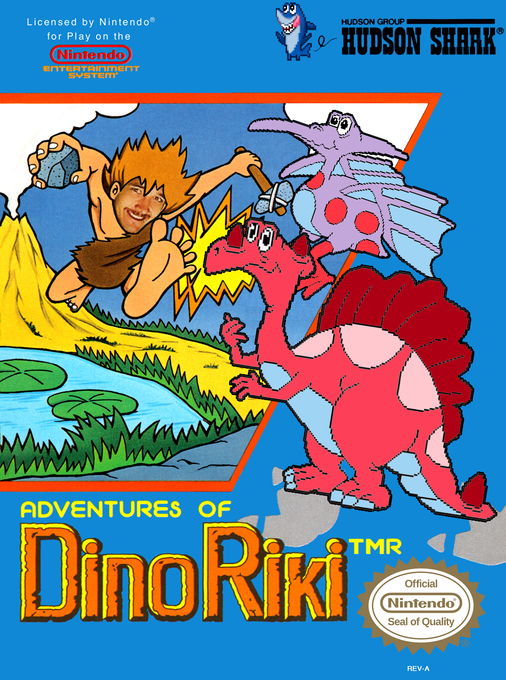 Adventures of Dino Riki parody cover