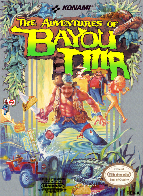 The Adventures of Bayou Billy parody cover