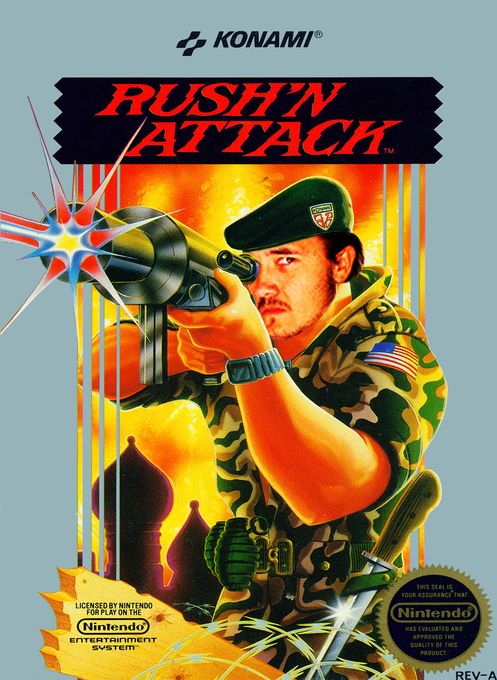 Rush'n Attack parody cover