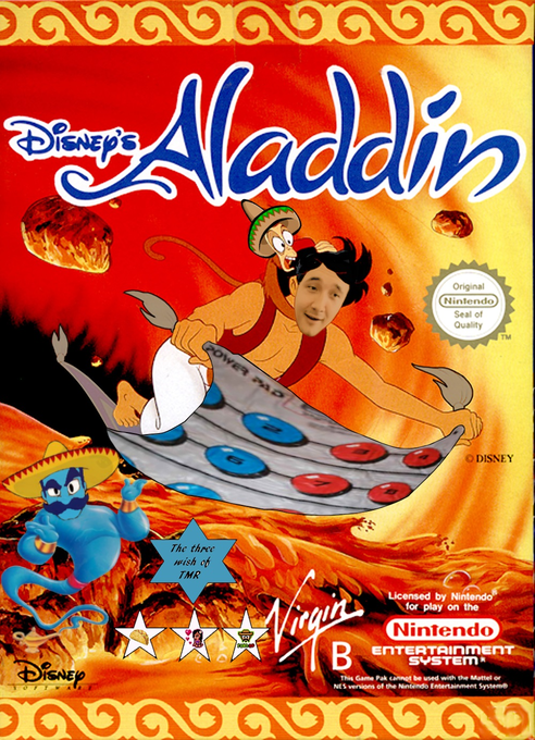 Disney's Aladdin (PAL) parody cover