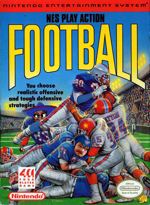 NES Play Action Football parody cover