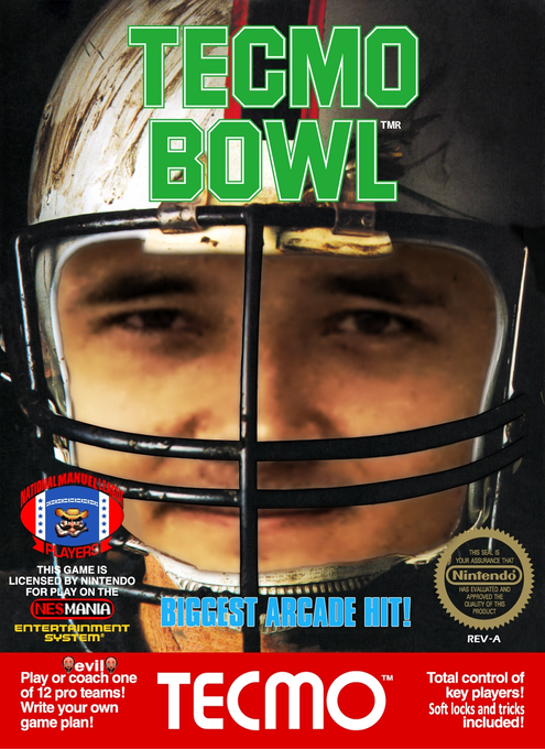 Tecmo Bowl parody cover