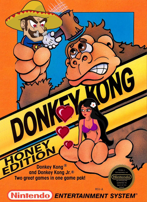 Donkey Kong Classics parody cover