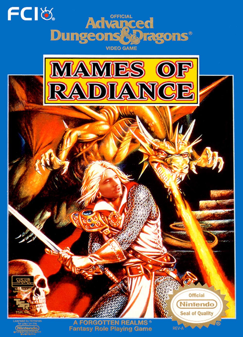 Advanced Dungeons & Dragons: Pool of Radiance parody cover