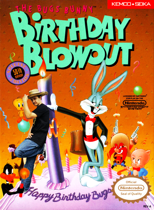 The Bugs Bunny Birthday Blowout parody cover