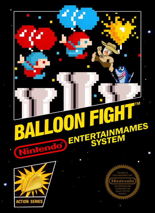 Balloon Fight parody cover