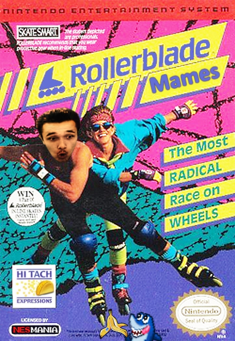 Rollerblade Racer parody cover