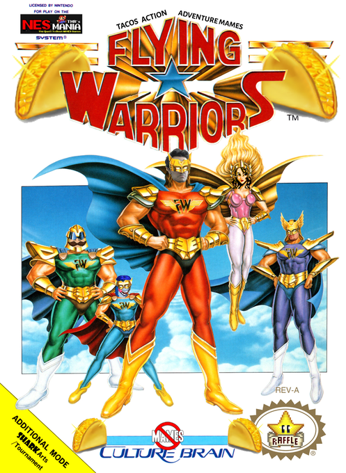 Flying Warriors parody cover