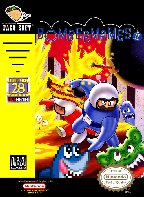 Bomberman II parody cover