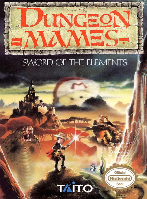 Dungeon Magic: Sword of the Elements parody cover