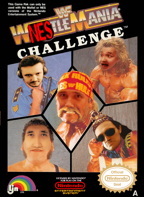 WWF WrestleMania Challenge parody cover