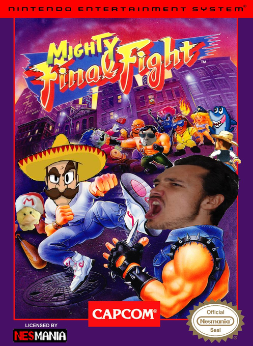 Mighty Final Fight parody cover