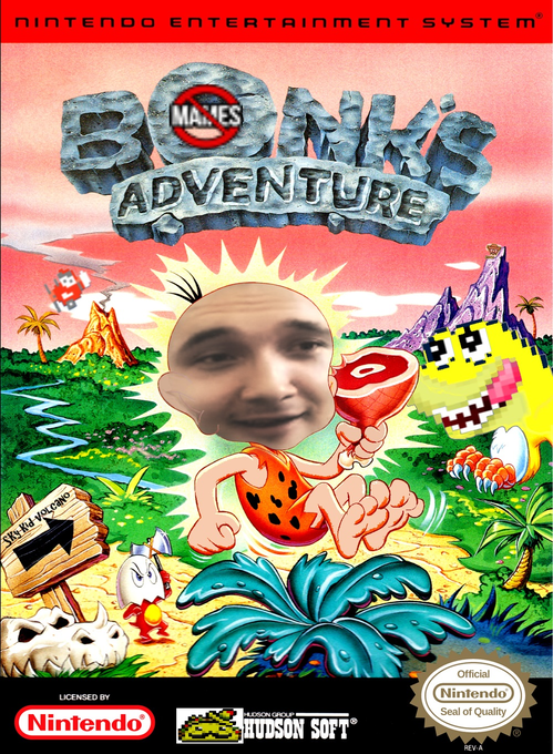 Bonk's Adventure parody cover