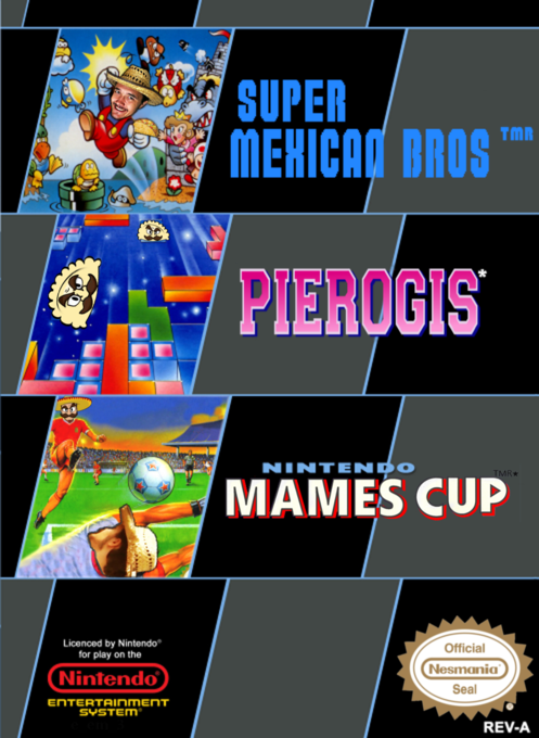 Super Mario Bros./Tetris/Nintendo World Cup (PAL) parody cover