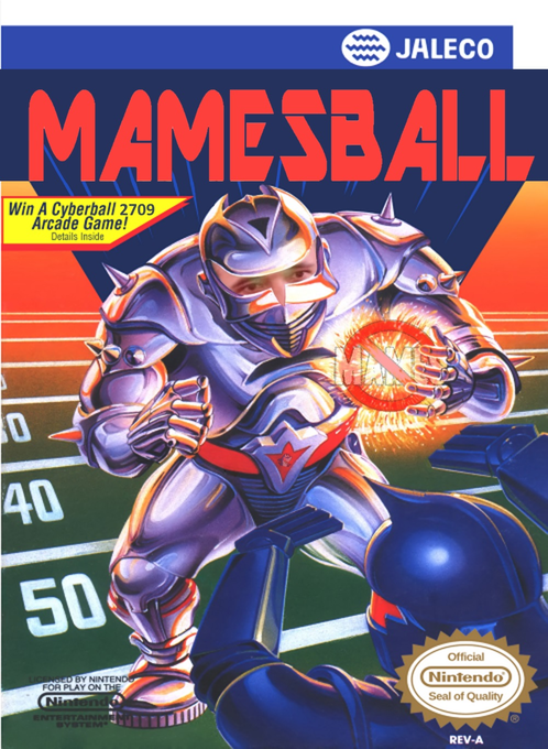 Cyberball parody cover