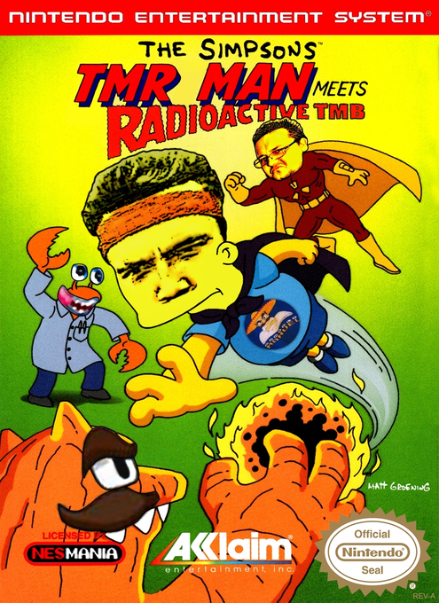 The Simpsons: Bartman Meets Radioactive Man parody cover