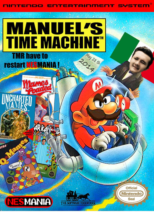 Mario's Time Machine parody cover