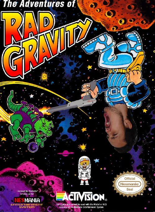 The Adventures of Rad Gravity parody cover