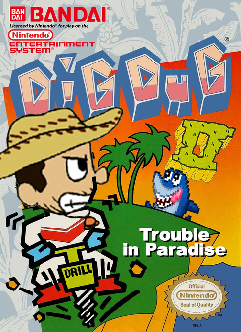 Dig Dug II parody cover