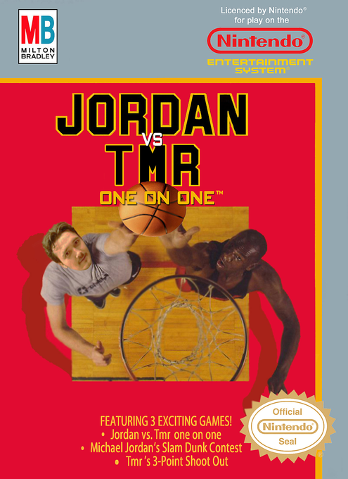 Jordan vs. Bird: One on One parody cover