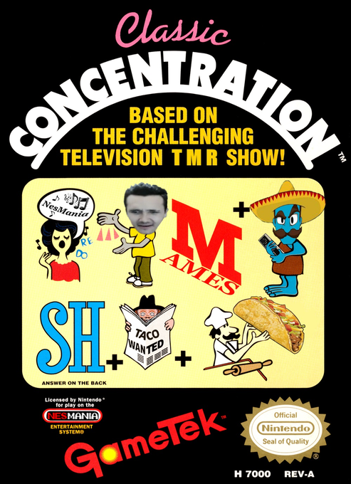 Classic Concentration parody cover