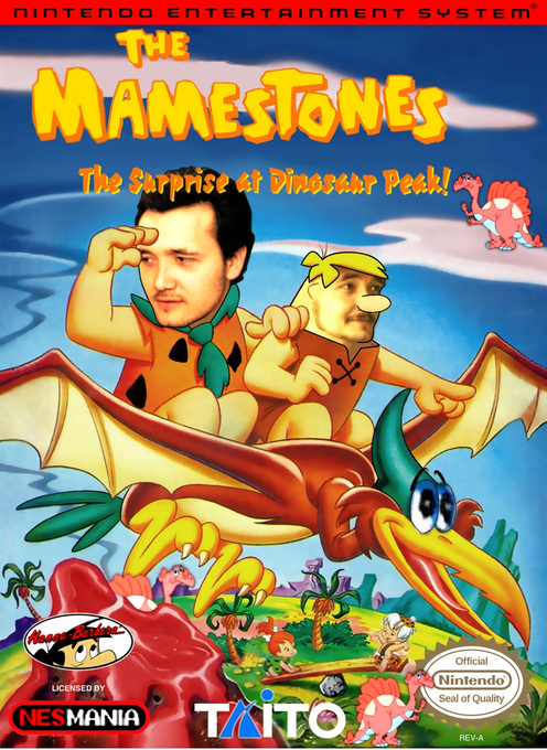 The Flintstones: Surprise at Dinosaur Peak parody cover