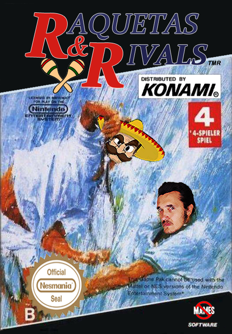 Rackets & Rivals (PAL) parody cover