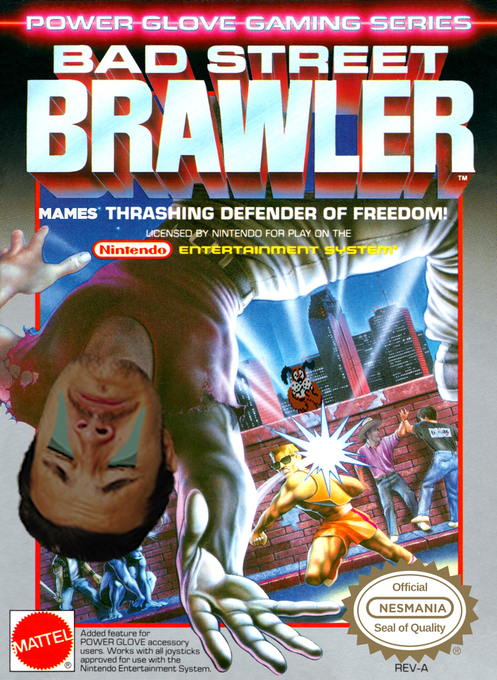 Bad Street Brawler parody cover