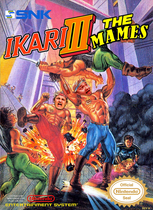 Ikari Warriors III: The Rescue parody cover