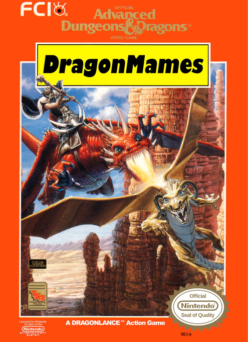 Advanced Dungeons & Dragons: DragonStrike parody cover