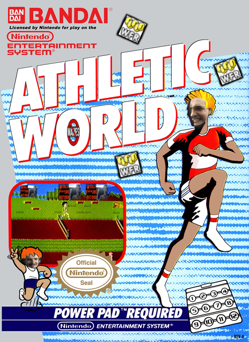 Athletic World parody cover