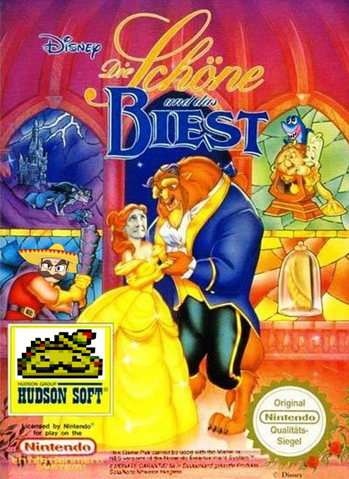 Disney's Beauty and the Beast (PAL) parody cover