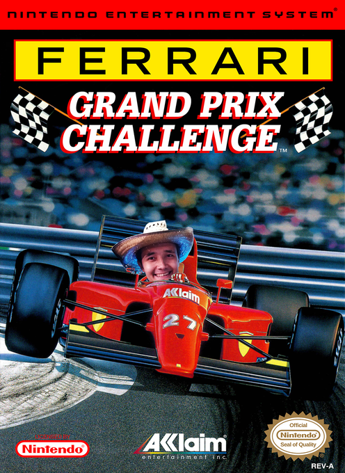 Ferrari Grand Prix Challenge parody cover