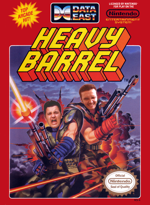 Heavy Barrel parody cover