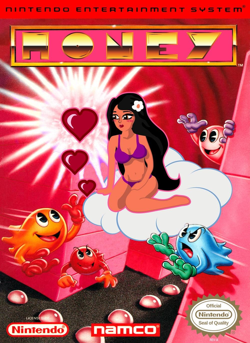 Ms. Pac-Man parody cover