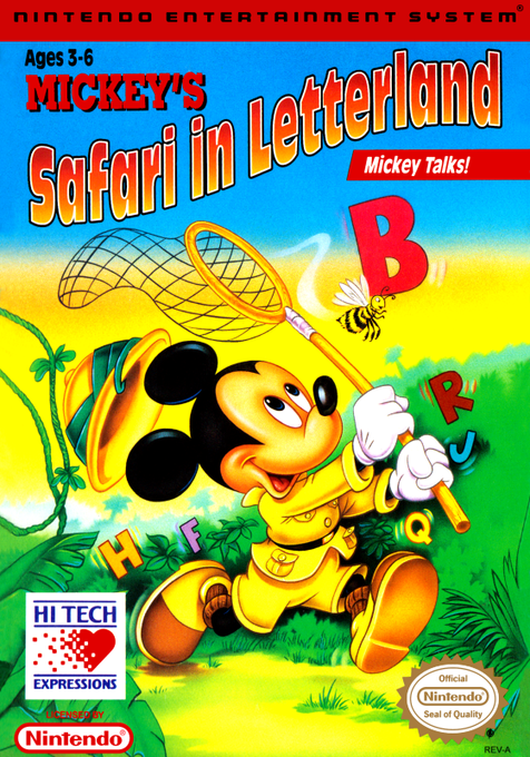 Mickey's Safari in Letterland cover